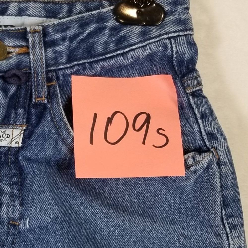 Marithe Francois Girbaud Vintage Denim Cut Off Shorts Stonewash Blue Womens 3/4 - Picture 8 of 8